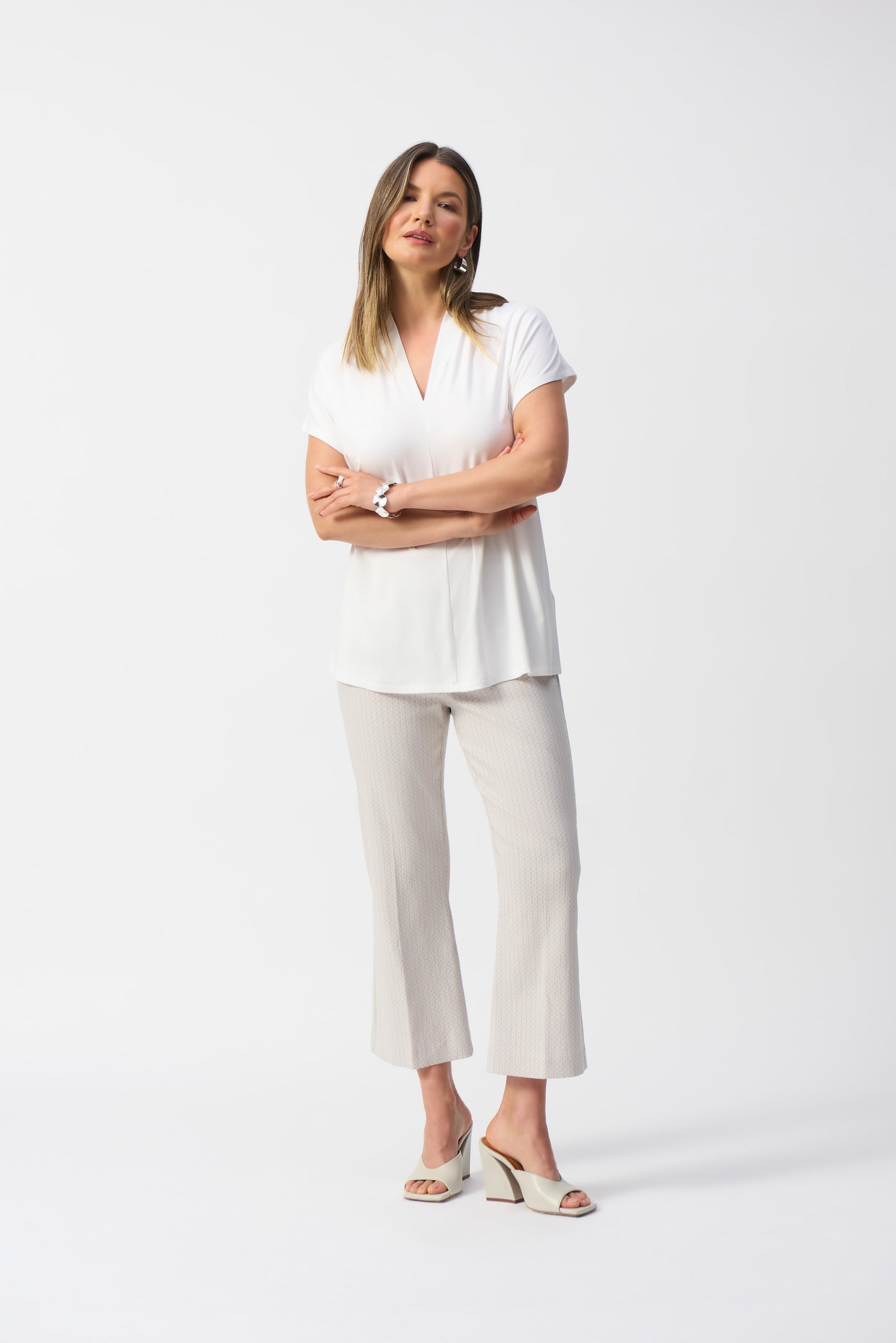 Joseph Ribkoff Spring 2025-251286-11-Top-Black - The Coach Pyramids