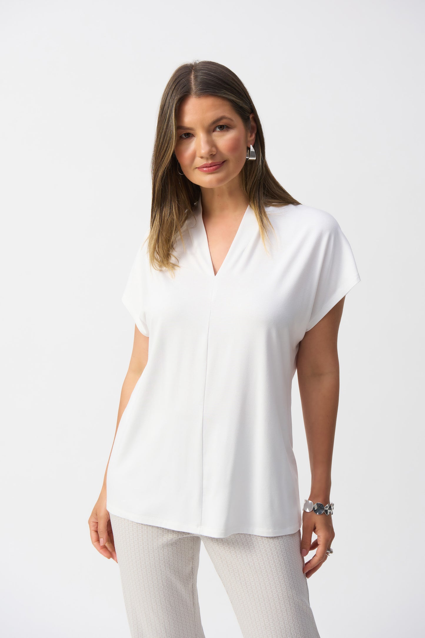 Joseph Ribkoff Spring 2025-251286-11-Top-Black - The Coach Pyramids