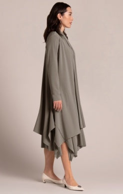 Sympli Spring/Summer 2025-25179-3-Splice Duster-Taupe - The Coach Pyramids