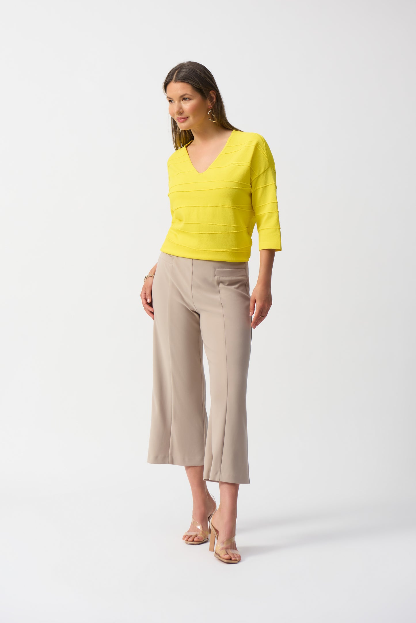 Joseph Ribkoff Spring 2025-251923-4366-Top-Citrus - The Coach Pyramids