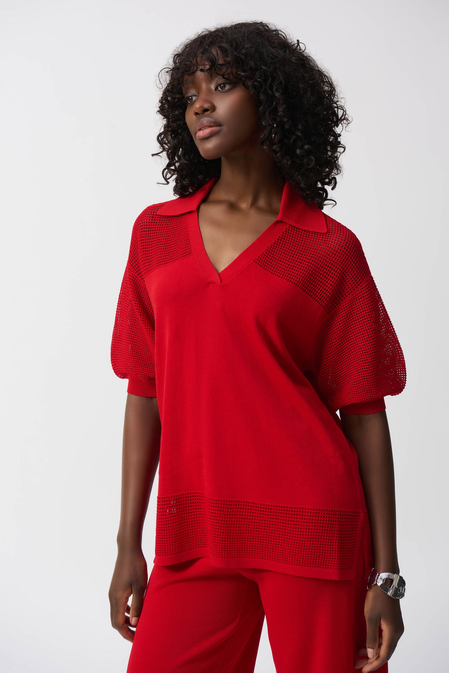 Joseph Ribkoff Spring 2025-251925-11-Top-Black - The Coach Pyramids