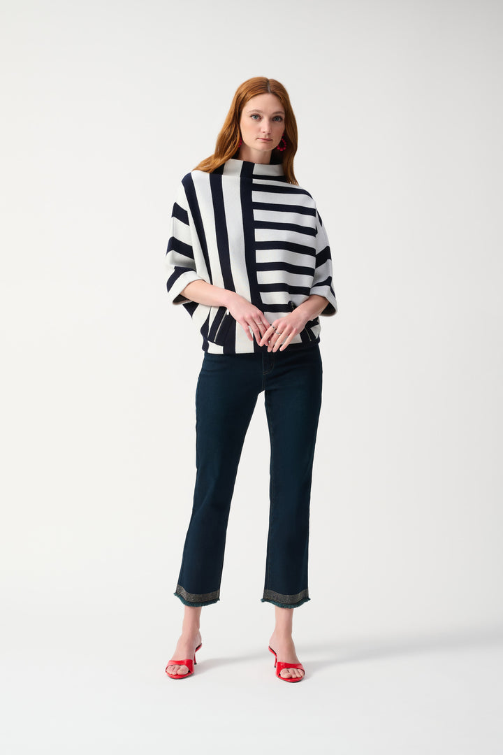 Joseph Ribkoff Spring 2025-251931-54-Pant-Indigo - The Coach Pyramids