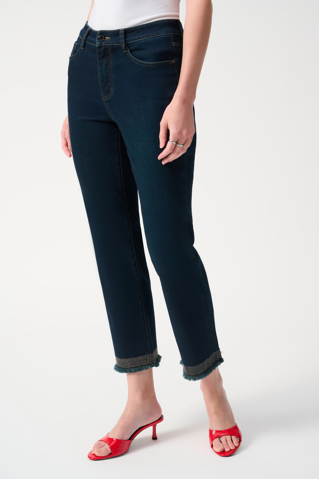 Joseph Ribkoff Spring 2025-251931-54-Pant-Indigo - The Coach Pyramids