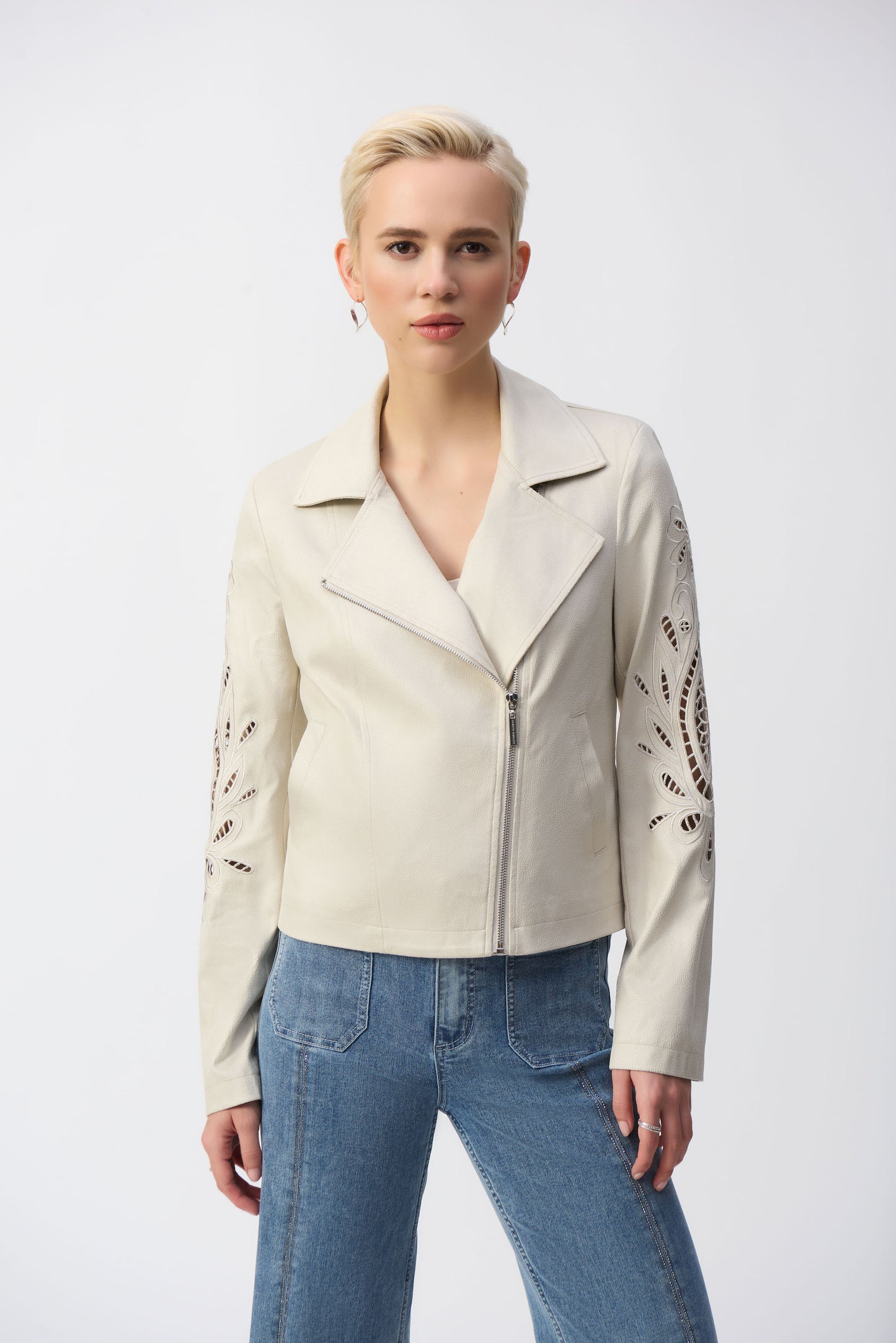 Joseph Ribkoff Spring 2025-251936-3854-Jacket-Moonstone - The Coach Pyramids