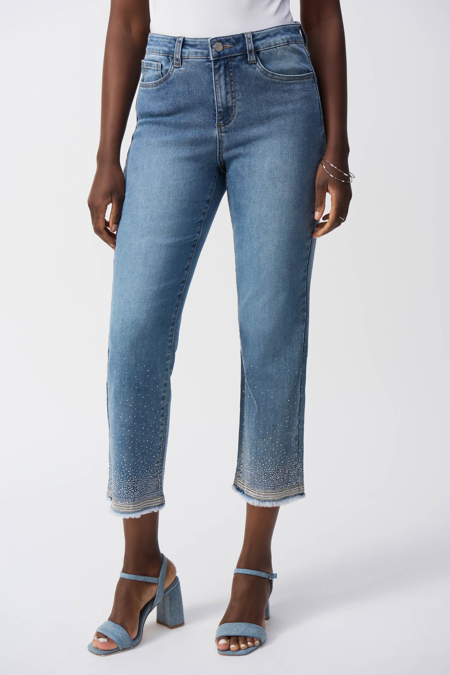 Joseph Ribkoff Spring 2025-251956-593-Pant-Vintage Blue - The Coach Pyramids