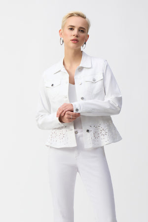 Joseph Ribkoff Spring 2025-251964-12-Jacket-White