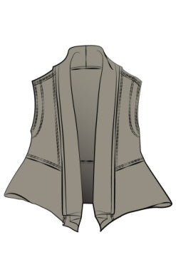 Sympli Spring/Summer 2025-25198-Splice Roll Neck Vest-Taupe - The Coach Pyramids