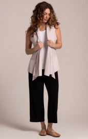 Sympli Spring/Summer 2025-25198-Splice Roll Neck Vest-Taupe - The Coach Pyramids