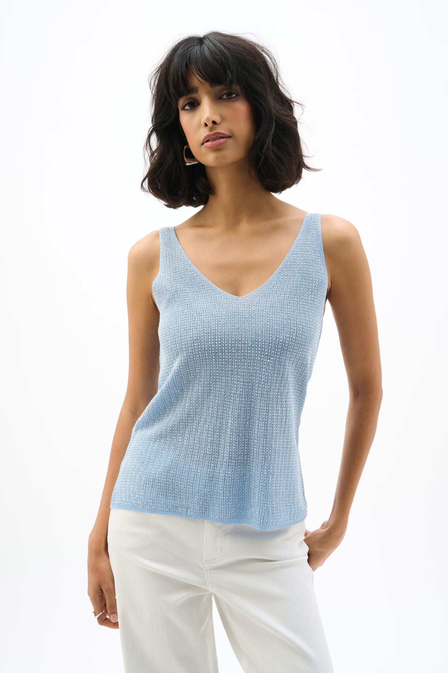 Joseph Ribkoff-252915S26-4373-Camisole-Sky Blue - The Coach Pyramids