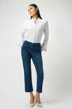 Joseph Ribkoff Fall 2025-252926F25-3699-Pant-Denim Medium Blue - The Coach Pyramids