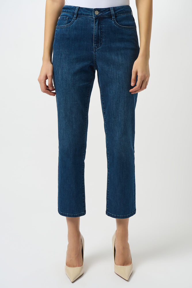 Joseph Ribkoff Fall 2025-252926F25-3699-Pant-Denim Medium Blue - The Coach Pyramids