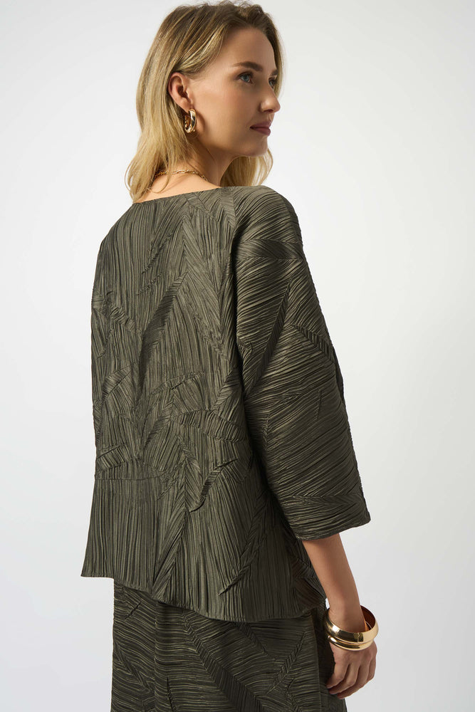 Joseph Ribkoff Fall 2025-253002-3380-Top-Avocado - The Coach Pyramids
