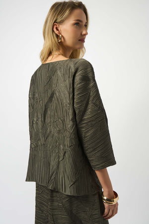 Joseph Ribkoff Fall 2025-253002-3380-Top-Avocado - The Coach Pyramids