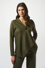Joseph Ribkoff Fall 2025-253040-4768-Jacket-Khaki - The Coach Pyramids