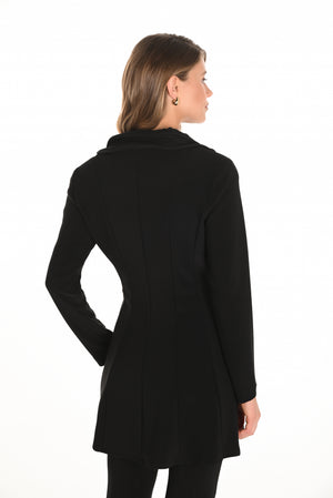 Frank Lyman Fall 2025-253045-100-Knit Jacket-Black - The Coach Pyramids