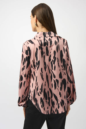 Joseph Ribkoff Fall 2025-253059-493-Top-Pink/Black - The Coach Pyramids