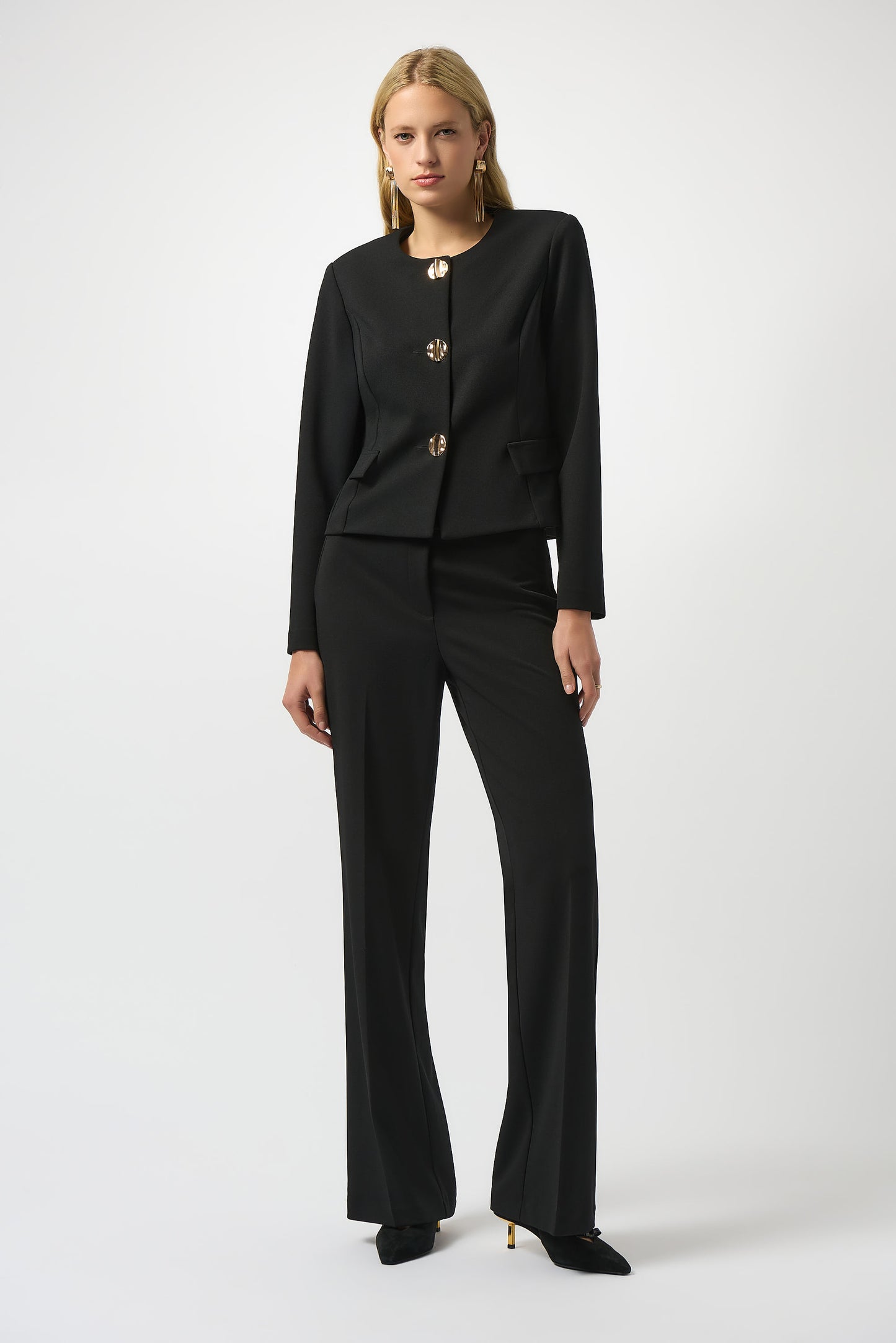 Joseph Ribkoff Winter 2025-253071-11-Blazer-Black - The Coach Pyramids
