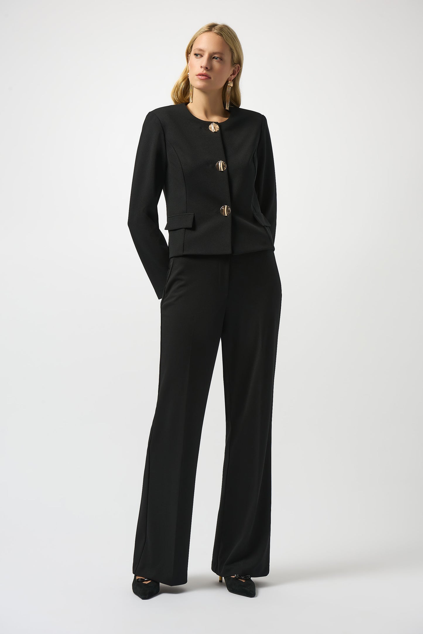 Joseph Ribkoff Winter 2025-253073-11-Pant-Black - The Coach Pyramids
