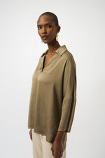 Joseph Ribkoff Fall 2025-253076-11-Top-Black - The Coach Pyramids