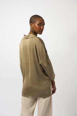 Joseph Ribkoff Fall 2025-253076-11-Top-Black - The Coach Pyramids