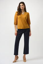 Joseph Ribkoff Fall 2025-253117-4430-Top-Medallion - The Coach Pyramids
