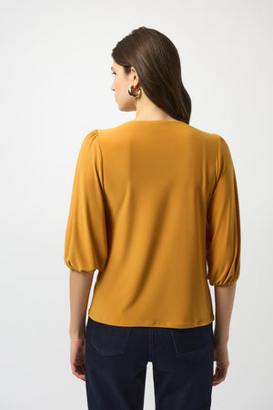 Joseph Ribkoff Fall 2025-253117-4430-Top-Medallion - The Coach Pyramids