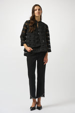 Joseph Ribkoff Fall 2025-253199-11-Jacket-Black - The Coach Pyramids