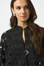 Joseph Ribkoff Fall 2025-253199-11-Jacket-Black - The Coach Pyramids