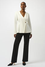 Joseph Ribkoff Fall 2025-253202-11-Jacket-Black - The Coach Pyramids