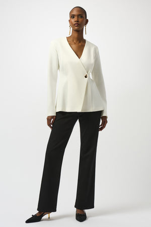 Joseph Ribkoff Fall 2025-253202-11-Jacket-Black - The Coach Pyramids