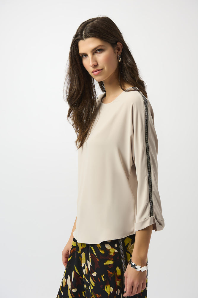 Joseph Ribkoff Fall 2025-253214-3854-Top-Moonstone - The Coach Pyramids