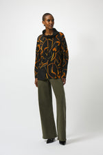 Joseph Ribkoff Fall 2025-253231-178-Top-Black/Multi - The Coach Pyramids