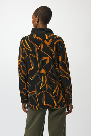 Joseph Ribkoff Fall 2025-253231-178-Top-Black/Multi - The Coach Pyramids