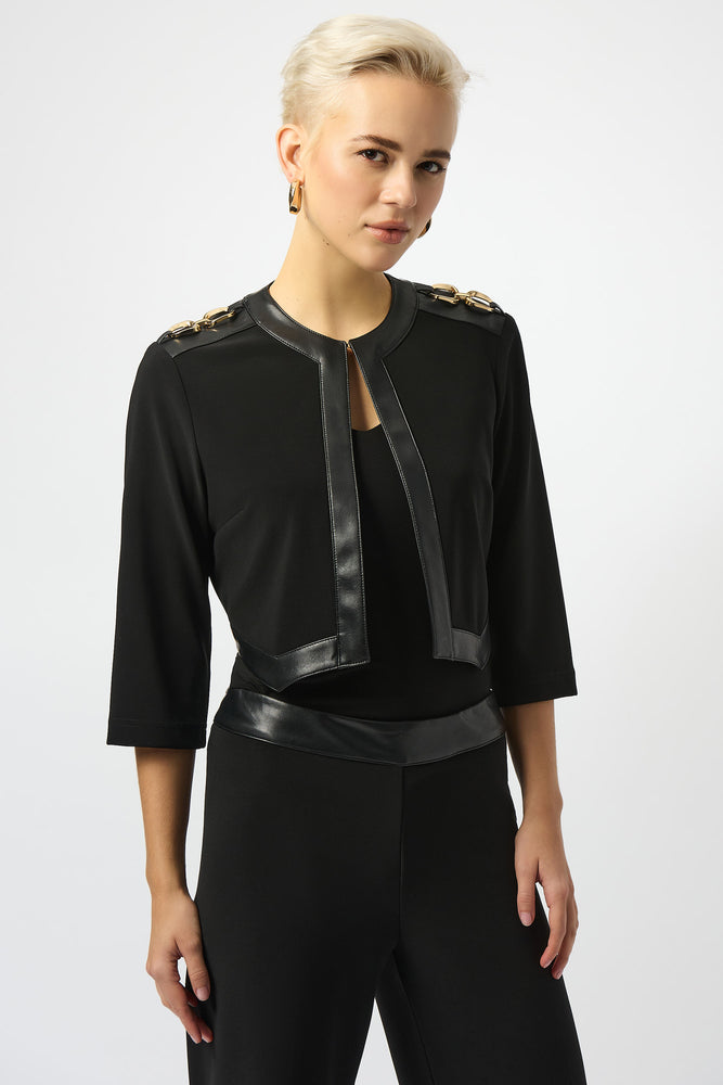 Joseph Ribkoff Fall 2025-253232-11-Cover Up-Black - The Coach Pyramids
