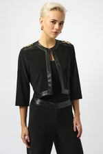 Joseph Ribkoff Fall 2025-253232-11-Cover Up-Black - The Coach Pyramids