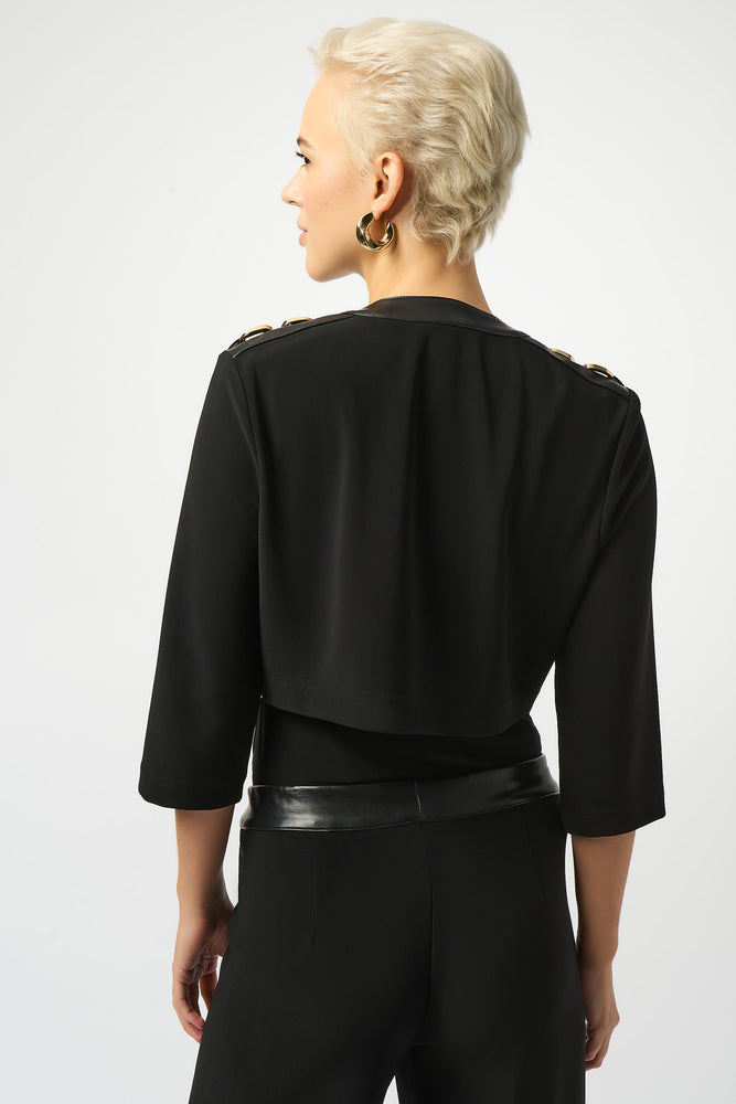 Joseph Ribkoff Fall 2025-253232-11-Cover Up-Black - The Coach Pyramids