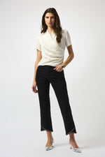 Joseph Ribkoff Fall 2025-253237-11-Top-Black - The Coach Pyramids