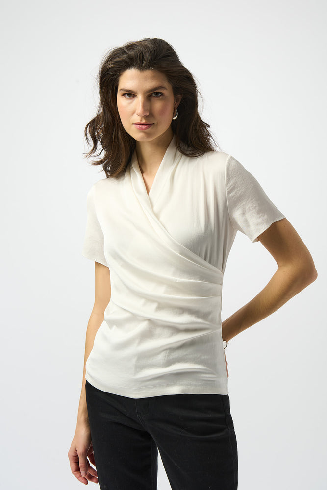 Joseph Ribkoff Fall 2025-253237-11-Top-Black - The Coach Pyramids