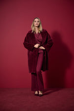 Joseph Ribkoff Fall 2025-253237-4433-Top-Merlot - The Coach Pyramids
