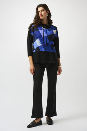 Joseph Ribkoff Fall 2025-253265-273-Dress-Black/Blue - The Coach Pyramids