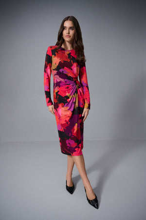 Joseph Ribkoff Fall 2025-253279-178-Dress-Black/Multi - The Coach Pyramids