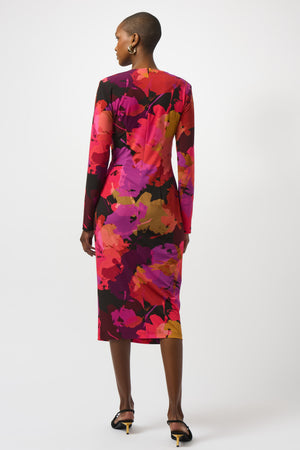 Joseph Ribkoff Fall 2025-253279-178-Dress-Black/Multi - The Coach Pyramids