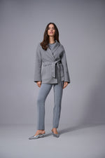 Joseph Ribkoff Fall 2025-253295-2988-Pant-Grey Melange - The Coach Pyramids