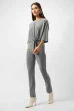 Joseph Ribkoff Fall 2025-253295-2988-Pant-Grey Melange - The Coach Pyramids
