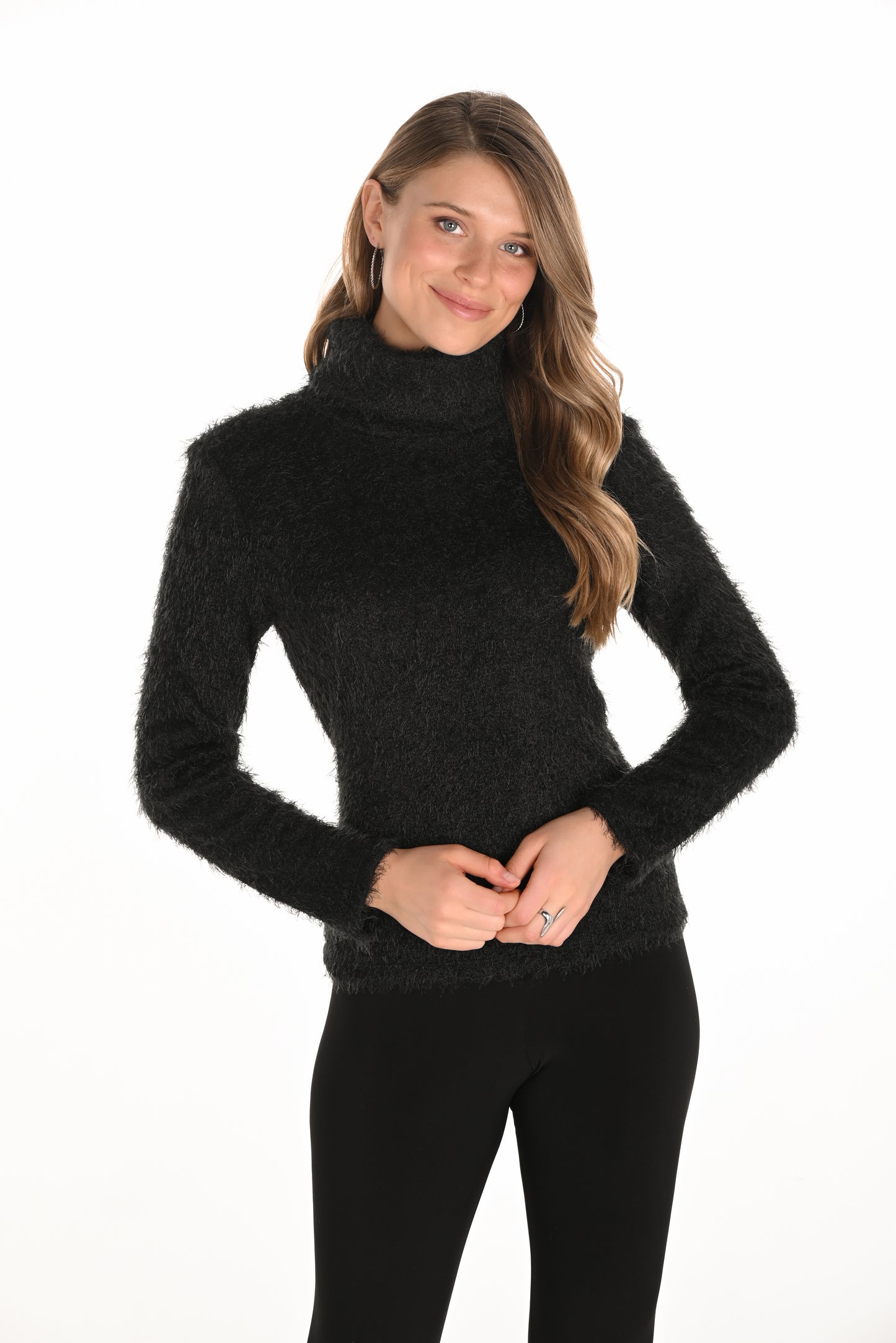 Frank Lyman Fall 2025-253298-417-Knit Top-Fuchsia - The Coach Pyramids