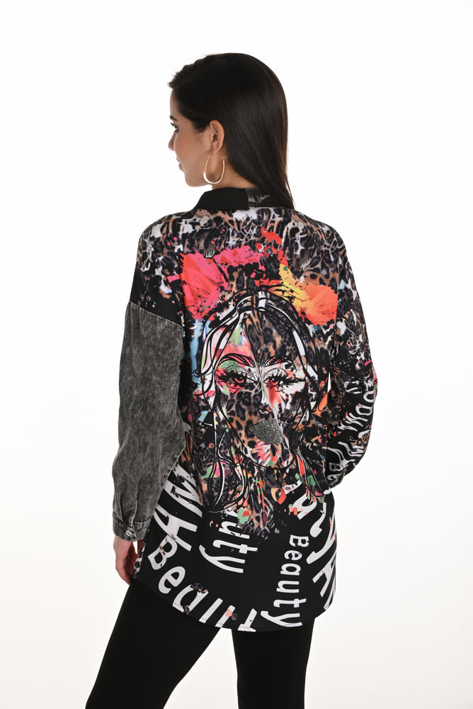 Joseph Ribkoff Printemps 2024 -241718-Robe-Gris/Multi