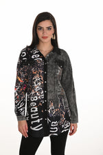 Joseph Ribkoff Printemps 2024 -241718-Robe-Gris/Multi
