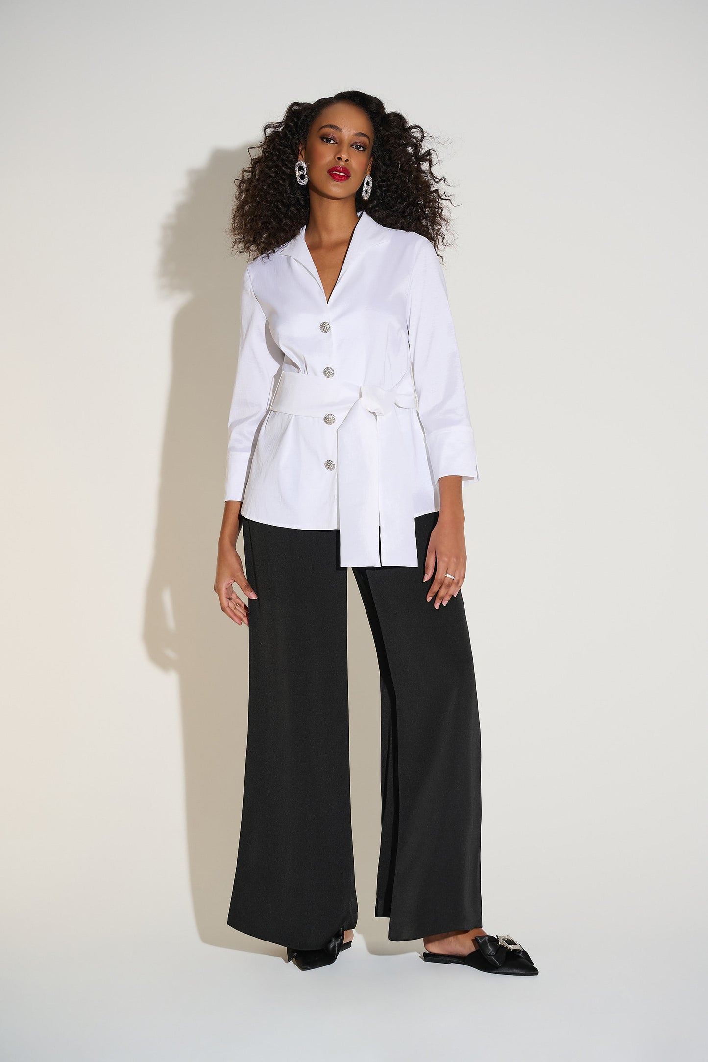 Joseph Ribkoff Fall 2025-253797-1761-Blouse-Vanilla - The Coach Pyramids