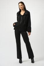 Joseph Ribkoff Fall 2025-253905-11-Jacket-Black - The Coach Pyramids