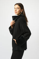 Joseph Ribkoff Fall 2025-253905-11-Jacket-Black - The Coach Pyramids